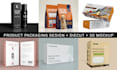 do product packaging box design, pouch design, label design