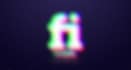 create a glitch logo video intro