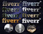 design a realistic 3d chrome logo