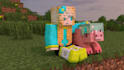 create a 3d minecraft profile picture or wallpaper