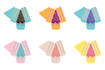create box packaging in a shape of piece of cake