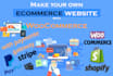 create an ecommerce website