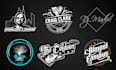 create a modern vibrant music logo design