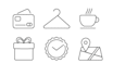 design vector line icon for mobile or website in 24 hours