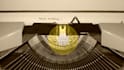 write your message on a typewriter