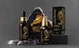create cosmetic product label and box design with mockups