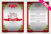 design merry christmas party flyer and christmas card