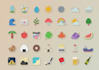 design flat icon and illustration