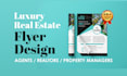 do modern professional real estate flyer