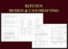 draw your kitchen cabinets, builtin furniture by auto cad
