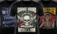 do typography and custom graphic t shirt design