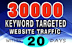 give you keyword targeted google organic traffic