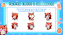 create express custom emotes, sub badges for kick, twitch, youtube