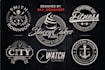 do hipster classic retro badge or vintage logo design for business and t shirts