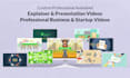 animate explainer video, professional business and startup videos