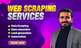 do web scraping and data scraping using python