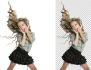 transparent background and hear masking