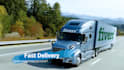 create logistics truck trailer promo video with your logo