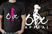 create a modern minimalist t shirt logo design