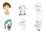 create line art illustrations