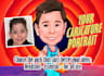 draw a funny caricature portrait