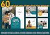 do 60 social media post designs, instagram post ads monthly