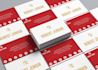 design a stylish business card design with a beautiful logo