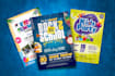 create awesome summer camp, winter camp, graduation, kids party, school flyers