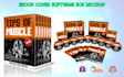 create book cover mockup, ebook cover box product mockup