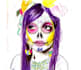 create a sugar skull face drawing for you