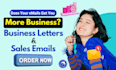 write business, sales letters, and professional emails