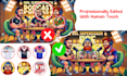 edit ai images flaw fixing, upscaling, and text corrections