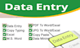 do professional data entry, mining and email extraction