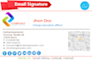 create an HTML clickable email signature