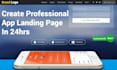 make mobile app website, app landing page website