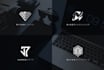do monogram logo design with copyrights