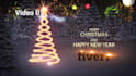 create a christmas intro video or happy holiday greetings animation