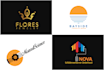 design unique flat minimalist modern signature logo