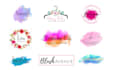 design beautiful watercolor or feminine logo