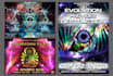 design a psychedelic trance music party flyer