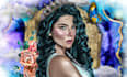 do realistic portrait drawing caricature pop art oil painting