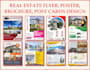 real estate flyer, poster, postcard, brochure design