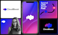 design a minimalistic ai, saas, startup, agency, tech logo