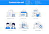 design vector icon set for website or app in 24 hours