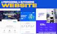 create a professional landing page website