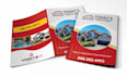 design company profile, trifold brochure, bifold flyer, pamphlet, print, digital