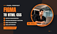 convert figma to HTML using bootstrap or tailwind CSS