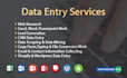 do excel data entry, web research, data entry, copy paste, virtual assistant