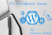 fix wordpress website issues, errors or problems