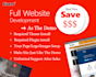 create full wordpress site as the demo with custom or premium theme
